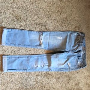 B Venice light wash ripped jeans
